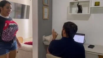 Horny Maid Lalucero Seduces Boss Alone At Home - Big Ass Colombian Amateur Cowgirl Riding