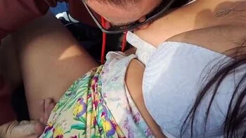 Amateur Wife Car Dogging with Stranger - Creampie Fuck and Cum Inside Pussy