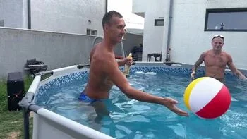 Pool Party Gangbang - Hot Teen Slut Takes Multiple Cocks and Cum in Mouth