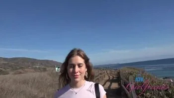 Fiona Peaches POV Car Blowjob and Cumshot - Amateur Blonde Sucks Cock in Public