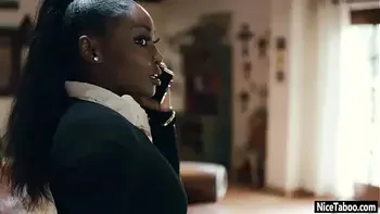 Curved black MILF Osa Lovely fucked by perverted guy after cock sucking