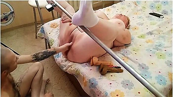 Torments Pussy With Sex Toys, Jerks Off And Cums On Pussy