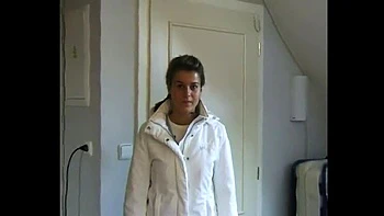 Amateur Teen Lenka First Time Porn Casting - 18 Year Old Brunette College Babe Strips Naked