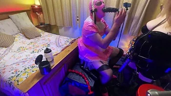 Jenna Blue Dominates Sissy Maid Tiffany with Deep Anal Strapon - Dirty Talk & Gaping Ass