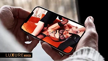 Busty Blonde MILF Threesome with Kristof Cale and Tommy Cabrio - Victoria Nova in Lingerie and Stockings