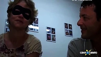 Italian MILF Mask Orgy: Anal Blowjob Double Penetration Cum in Mouth