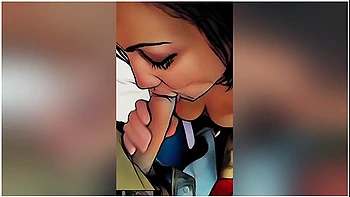 Dream Cheating Wife Gives Blowjob In Bedroom With Big Cum Load. Cartoon Pov Milf