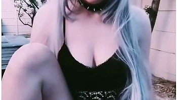 Horny Alternative Girl Smoker Shows Her Pussy (fetish)