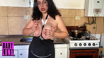 Apron Only Cooking Flan, Tits & Sweet Mess