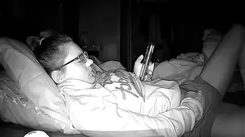 Peephole Camera Young h. Whore Masturbating Furiously to Porn