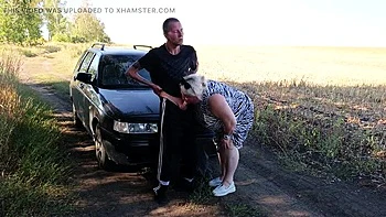 Zona901 Fucks Stepmom's Mouth in Nature - Cum Swallow Blowjob