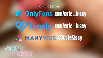 Close Up Missionary Fuck with Cum on Pussy - Cute Kissy Amateur HD