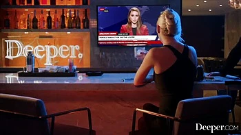 Kenna James Blowjob Creampie with Oliver Flynn - Blonde Business Woman in Lingerie Fucked Deep