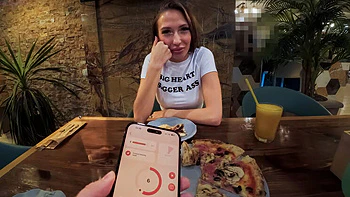 Laura Quest Gets Multiple Orgasms From Remote Vibrator On Public Date - Amateur Outdoor Blowjob & Hard Fucking