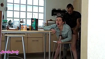 Booty Call: Cute Teen in Stockings Gets Fucked Hard All Over The House