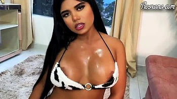 My Stepbrother Records Me on Video Call with Hot Latina Rosxana211 - Anal, Blowjob, and Squirting in HD