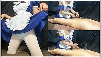 Exclusive Maids Lotion Gauze Handjob And Glans Torture