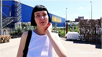 Sexy Delfine Does Naughty Things Inside The Store