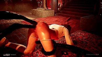 A Cunning Monster With Many Cocks Filled Her With Sperm With Car Toon