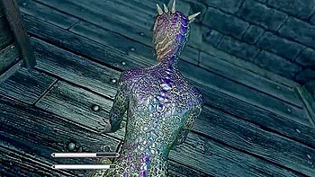 Car Toon - Lusty Argonian Maid Spreads Her Legs