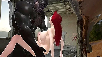 Sexy Big Tit Sorceress Impregnated By A Black