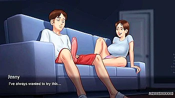 Jenny Gives Her Boyfriend A Foot Job Live On A Cam Show (summertime Saga Gameplay) - Car Toon