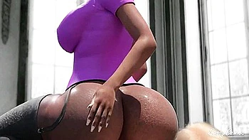 Ebony Spanish Teacher Rides White Futa Cock In Classroom - Sassycomics