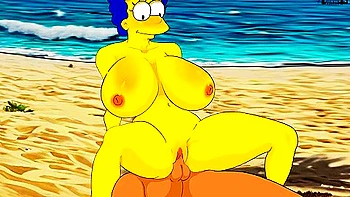 Hentai Anime, Anime Hentai And Car Toon In Marge Sucked Off A Bodybuilder On A Nudist Beach !the Simpsons New Animation Dsanimatin Hentai !