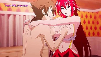 Anime Girl In Dxd: Riass Explosive Christmas Blowjob Reward After She Appears Down The Chimneyhentai
