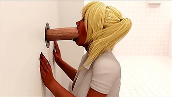 Car Toon - Galkos Gloryhole Huge Load Blowjob For Momiji