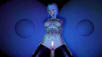 3d Cute Cosplay Slut Sitting On The Big Cock And Got Fucked - Car Toon