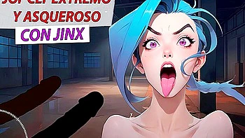 Spanish Joi Cei Extreme And Disgusting With Jinx From League Of Legends - Hentai Anime And Anime Hentai