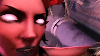 Scary Demon With Big Horns Fucks With His In Various Positions