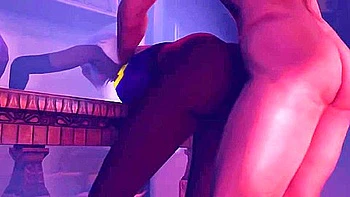 Dark Skin Elf With Butt Plug In Ass Fuck With Strong Lover