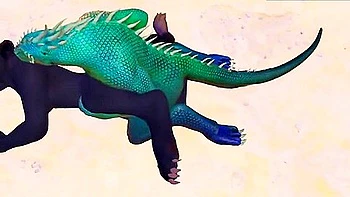 Furry Kitty And The Alien Dragon