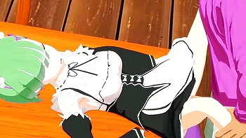 Rem Hentai Re:zero Maid Girl Missionary, Blow Job And Anal Sex Mmd 3d