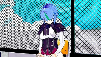 High School Dxd - Xenovia Quarta Fucks After Caught Masturbating