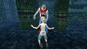 Human Female And Zombie