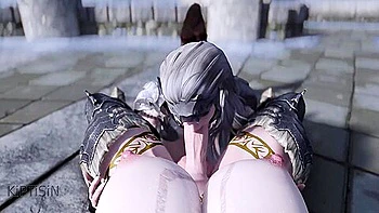 Two Sexy Curvy And Powerful Futanari Warriors Have Fun 1.5