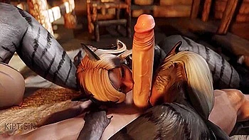 Catgirls Two Fake twin Step sisters And Their Step mother Fucked By The Dragonborn 1