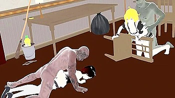 Era Short: Maid Yang And Ruby Surprise Zombie Bum Sex Noice