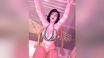 Mei Enjoys A Huge Cock In The Bathroom Angle 3