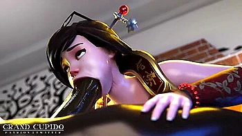 Mei Blowjob With Black Guy