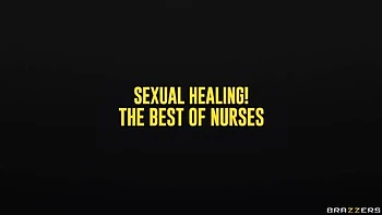 Sexual Healing Nurses: Karma Rx, Alina Lopez, Riley Reid Threesome Blowjob & Cumshot