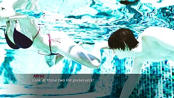 Fate and Life: Vaulinhorn 11 - Matias & Maive Bathroom Sex, Alfred & Joyce Pool Fucking in 3D Hentai