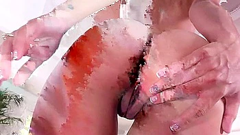 Uma Jolie, Solo, Wearing Black Lingerie Shows Her Beautiful Body And Masturbates