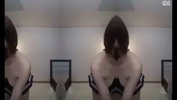 Woman shaking her breasts