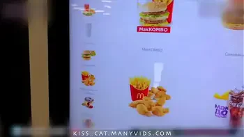 Risky Blowjob in Fitting Room for Big Mac - Public Agent PickUp & Fuck Student in Mall / Kiss Cat