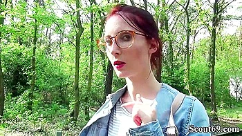 College Redhead Teen 18+ Lia In Public Casting