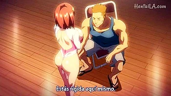 He thrusts it deep into her throat and ejaculates into her mouth, and he cums inside her ass and vagina.